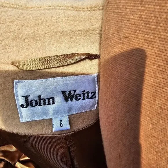 John Weitz Womens Coat 100% Wool, Size 6, Pre-owned - Picture 8 of 10